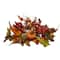 16" Pumpkin, Gourd, Berry & Maple Leaf Candelabrum